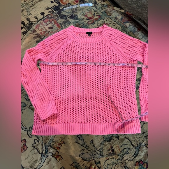 TALBOTS OPEN KNIT COTTON SWEATER SZ XL - Picture 4 of 8